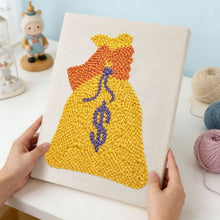 Charger l'image dans la galerie, Punch Needle Kit avec cadre - Fortune Dorée