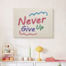 Charger l'image dans la galerie, Punch Needle Kit avec cadre - Never Give Up