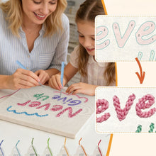 Charger l'image dans la galerie, Punch Needle Kit avec cadre - Never Give Up