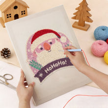 Charger l'image dans la galerie, Punch Needle Kit avec cadre - Rire du Père Noël