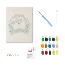 Charger l'image dans la galerie, Punch Needle Kit avec cadre - Rire du Père Noël