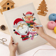 Charger l'image dans la galerie, Punch Needle Kit avec cadre - Père Noël et Amis