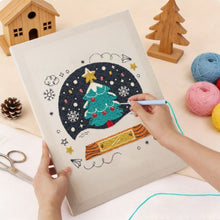 Charger l'image dans la galerie, Punch Needle Kit avec cadre - Sapin de Noël Magique