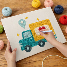 Charger l'image dans la galerie, Punch Needle Kit avec cadre - Livraison d’Amour