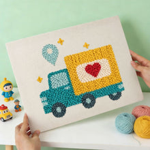 Charger l'image dans la galerie, Punch Needle Kit avec cadre - Livraison d’Amour
