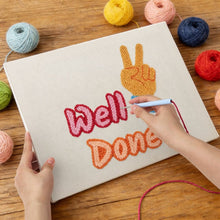 Charger l'image dans la galerie, Punch Needle Kit avec cadre - Well Done