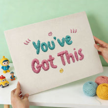 Charger l'image dans la galerie, Punch Needle Kit avec cadre - You've Got This