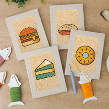 Charger l'image dans la galerie, Punch Needle Kit (4 pièces) avec cadres - Street Food 2