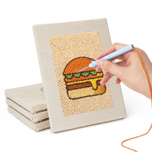 Charger l'image dans la galerie, Punch Needle Kit (4 pièces) avec cadres - Street Food 2