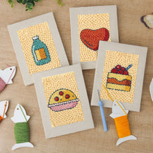 Charger l'image dans la galerie, Punch Needle Kit (4 pièces) avec cadres - Favoris Gourmands 2