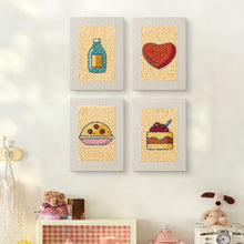 Charger l'image dans la galerie, Punch Needle Kit (4 pièces) avec cadres - Favoris Gourmands 2