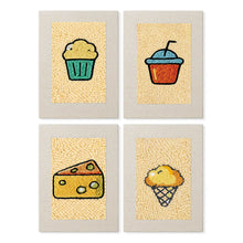 Charger l'image dans la galerie, Punch Needle Kit (4 pièces) avec cadres - Collection Bouchées Savoureuses 2 Figured'Art