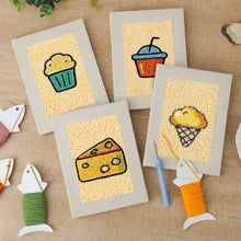 Charger l'image dans la galerie, Punch Needle Kit (4 pièces) avec cadres - Collection Bouchées Savoureuses 2