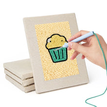 Charger l'image dans la galerie, Punch Needle Kit (4 pièces) avec cadres - Collection Bouchées Savoureuses 2