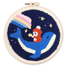 Charger l&#39;image dans la galerie, Punch Needle Baleine et Petit Garçon