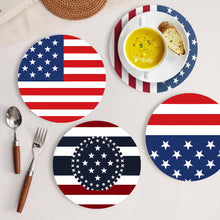 Charger l&#39;image dans la galerie, Peinture par numéros Sets de Table 20 cm (6 pièces) - Drapeau Américain