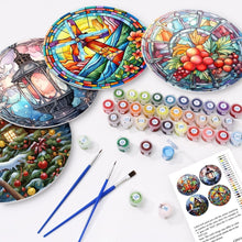 Charger l&#39;image dans la galerie, Peinture par numéros Sets de Table 20 cm (4 pièces) - Vacances et Nature