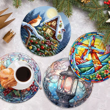 Charger l&#39;image dans la galerie, Peinture par numéros Sets de Table 20 cm (4 pièces) - Vacances et Nature