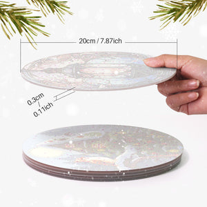 Peinture par numéros Sets de Table 20 cm (4 pièces) - Vacances et Nature