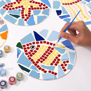 Peinture par numéros Sets de Table 20 cm (6 pièces) - Style Méditerranéen