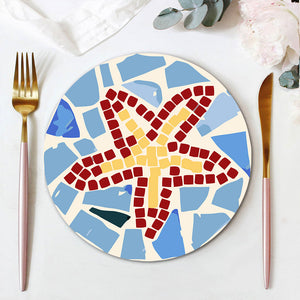 Peinture par numéros Sets de Table 20 cm (6 pièces) - Style Méditerranéen