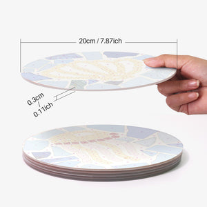 Peinture par numéros Sets de Table 20 cm (6 pièces) - Style Méditerranéen