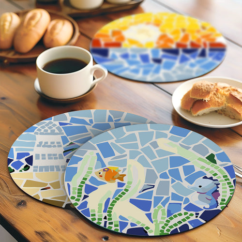 Peinture par numéros Sets de Table 20 cm (6 pièces) - Vie Côtière