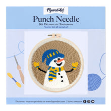 Charger l&#39;image dans la galerie, Punch Needle Bonhomme de Neige