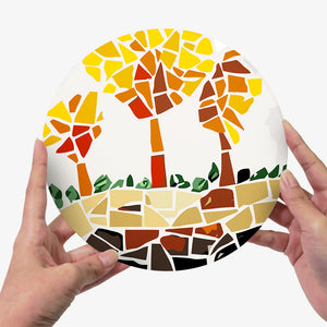 Peinture par numéros Sets de Table 20 cm (6 pièces) - Botanique et Nature