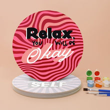 Charger l&#39;image dans la galerie, Peinture par numéros Sets de Table 20 cm (6 pièces) - Citation Motivante