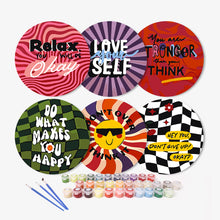 Charger l&#39;image dans la galerie, Peinture par numéros Sets de Table 20 cm (6 pièces) - Citation Motivante