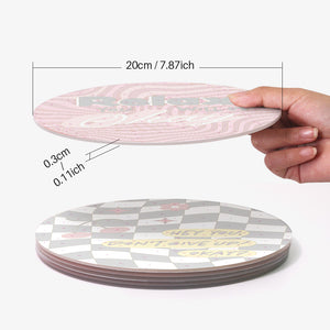 Peinture par numéros Sets de Table 20 cm (6 pièces) - Citation Motivante