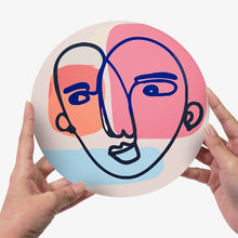 Charger l&#39;image dans la galerie, Peinture par numéros Sets de Table 20 cm (6 pièces) - Visage Abstrait Moderne