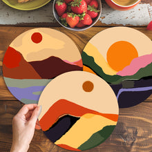 Charger l&#39;image dans la galerie, Peinture par numéros Sets de Table 20 cm (6 pièces) - Montagne Abstraite Moderne