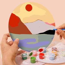 Charger l&#39;image dans la galerie, Peinture par numéros Sets de Table 20 cm (6 pièces) - Montagne Abstraite Moderne