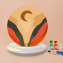 Charger l&#39;image dans la galerie, Peinture par numéros Sets de Table 20 cm (6 pièces) - Montagne Abstraite Moderne