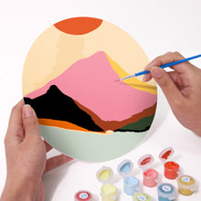 Charger l&#39;image dans la galerie, Peinture par numéros Sets de Table 20 cm (6 pièces) - Montagne Abstraite Moderne