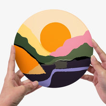 Charger l&#39;image dans la galerie, Peinture par numéros Sets de Table 20 cm (6 pièces) - Montagne Abstraite Moderne