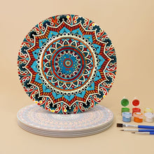 Charger l&#39;image dans la galerie, Peinture par numéros Sets de Table 20 cm (6 pièces) - Mandala Bohème Rond
