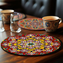 Charger l&#39;image dans la galerie, Peinture par numéros Sets de Table 20 cm (6 pièces) - Mandala Bohème Rond