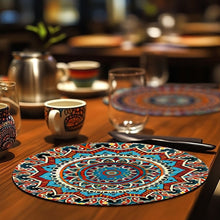 Charger l&#39;image dans la galerie, Peinture par numéros Sets de Table 20 cm (6 pièces) - Mandala Bohème Rond