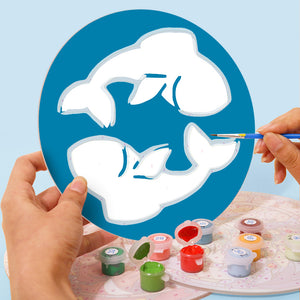 Peinture par numéros Sets de Table 20 cm (12 pièces) - Série Signes du Zodiaque 1