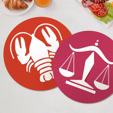 Charger l&#39;image dans la galerie, Peinture par numéros Sets de Table 20 cm (12 pièces) - Série Signes du Zodiaque 1