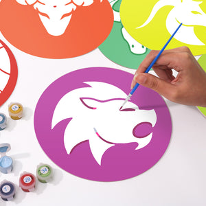 Peinture par numéros Sets de Table 20 cm (12 pièces) - Série Signes du Zodiaque 2
