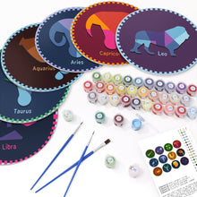 Charger l&#39;image dans la galerie, Peinture par numéros Sets de Table 20 cm (12 pièces) - Série Signes du Zodiaque 3