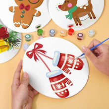 Charger l&#39;image dans la galerie, Peinture par numéros Sets de Table 20 cm (4 pièces) - Thème de Noël 1