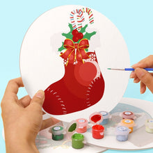 Charger l&#39;image dans la galerie, Peinture par numéros Sets de Table 20 cm (4 pièces) - Thème de Noël 2