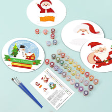 Charger l&#39;image dans la galerie, Peinture par numéros Sets de Table 20 cm (4 pièces) - Père Noël
