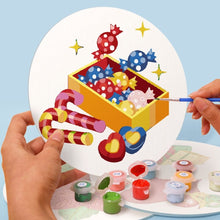 Charger l&#39;image dans la galerie, Peinture par numéros Sets de Table 20 cm (4 pièces) - Thème Bonhomme de Neige