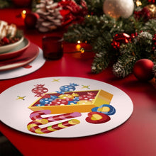 Charger l&#39;image dans la galerie, Peinture par numéros Sets de Table 20 cm (4 pièces) - Thème Bonhomme de Neige